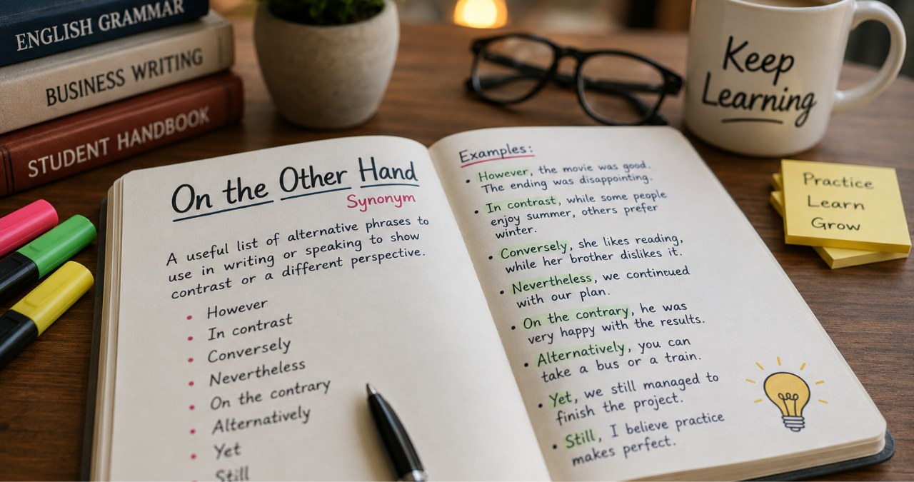 On the Other Hand Synonym: A Complete Guide to Better Writing and Speaking 2 Untitled design 2026 06 26T073104.383